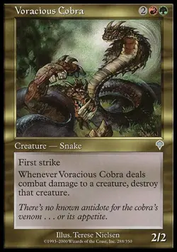 Voracious Cobra x1 NM Magic the Gathering 1x Invasion mtg card - Image 1