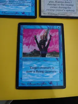 MTG Card. Beta old vintage x4 Plains,Benalish Hero,Flight, Creature bond +Karma - Image 2