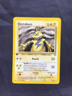 Pokemon Cards: Neo Genesis 1st Edition Uncommon: Electabuzz 33/111 - Image 1