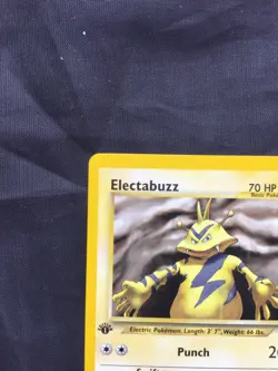 Pokemon Cards: Neo Genesis 1st Edition Uncommon: Electabuzz 33/111 - Image 2