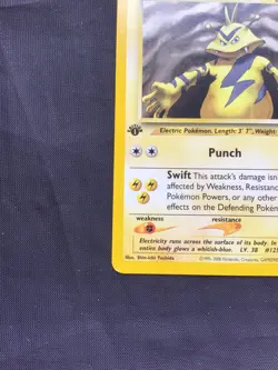 Pokemon Cards: Neo Genesis 1st Edition Uncommon: Electabuzz 33/111 - Image 5