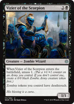 Vizier of the Scorpion x1 NM Magic the Gathering 1x War of the Spark mtg card - Image 1