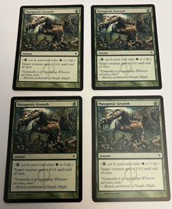 MTG 4x Mutagenic Growth x4 NM / M New Phyrexia Magic Playset 4 - Image 1