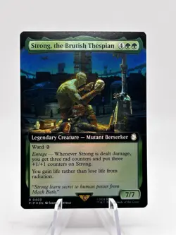 Strong, the Brutish Thespian 0403 Foil Extended Art Fallout PIP MTG NM - Image 1