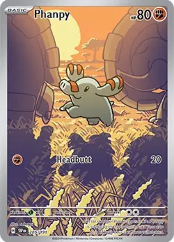 Pokemon TCG ~ PHANPY ~ Surging Sparks~ Special Illustration Rare 205/191 - Image 2