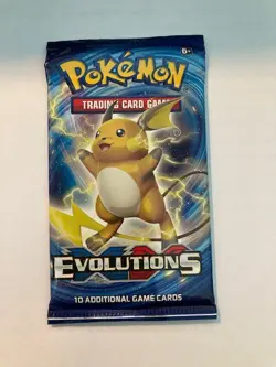 Pokemon TCG XY Evolutions Booster Pack 2016 Raichu Artwork Factory Sealed - Image 1