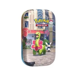 Pokemon Luminous City Mini Tin Meganium & Meowstic Brand New & Sealed - Image 1
