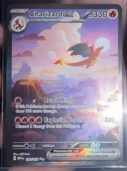 Charizard ex 199/165 Sv: Scarlet & Violet 151 Special Illustration Rare Holo - Image 3