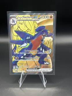Pokemon Cynthia's Garchomp EX 215/182 Sv10 Destined Rivals Holo Ultra Rare 330 - Image 1