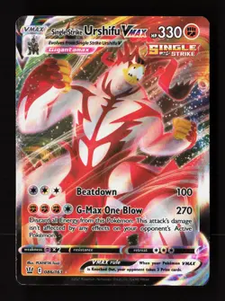 Single Strike Urshifu VMAX 086/163 Holo VMAX Rare Battle Styles Pokemon NM - Image 1