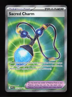 Sacred Charm 122/094 Ultra Rare Phantasmal Flames Pokemon Near Mint - Image 1