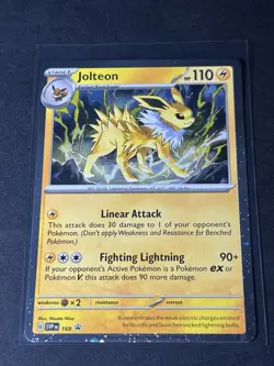 Jolteon SVP 169 Cosmos Holo Black Star Promo Prismatic Evolutions Pokemon TCG NM - Image 3