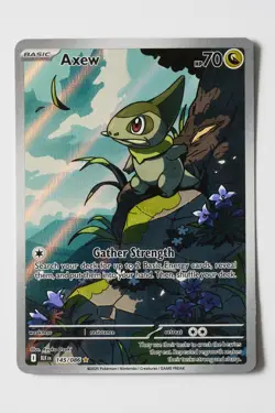 Axew 145/086 Pokemon TCG: Black Bolt Illustration Rare (A) - Image 1
