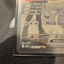 Steven's Metagross EX ASC Rare Holo Metal Pokemon HP 340 289/217 - Image 2