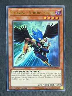 Blackwing - Zephyros the Elitwe DUOV Ultra Rare - 1st ed - Yugioh Cards #288 - Image 1