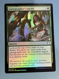 MTG Cartographer's Survey Foil Innistrad VOW NM x 4 Playset - Image 1