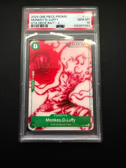 2024 One Piece UTA Battle Promo Monkey D Luffy #P-061 PSA 10 GEM MINT - Image 1