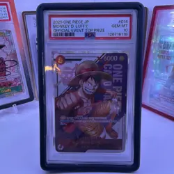 Monkey D. Luffy One Piece 2025 Official Event Top Prize Japanese ST21-014 PSA 10 - Image 2