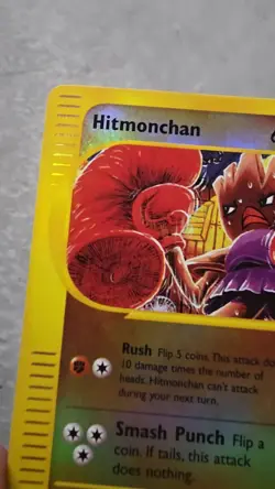 Hitmonchan 81/147 Reverse Holo Pokemon Card Aquapolis LP - Image 2