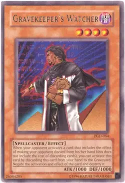 Yu-Gi-Oh Card - PGD-064 - GRAVEKEEPER'S WATCHER (rare) - LP - Image 1