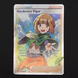 Pokemon TCG Card Gardenia's Vigor 184/189 Astral Radiance Ultra Rare - MP - Image 1