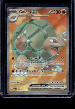 189/165 Golem ex - Pokemon 151 - English - Full Art - Rare - Pokemon Card TCG - Image 1