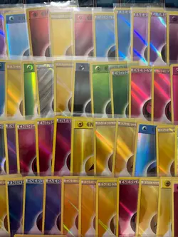 Pokemon TCG 100 Vintage Reverse Holo Energy Card Mixed Lot 4 - Image 4