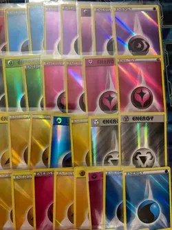 Pokemon TCG 100 Vintage Reverse Holo Energy Card Mixed Lot 4 - Image 5