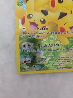 Pokemon Pikachu Full Art RC29/RC32 Generations Radiant Ultra Rare Holo 60 HP - Image 5