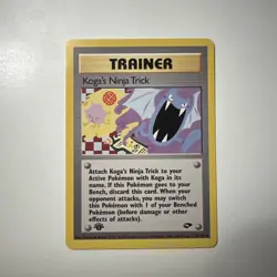 Pokemon TCG - 1st Edition Koga’s Ninja Trick Trainer 115/132 - Gym Challenge - Image 1