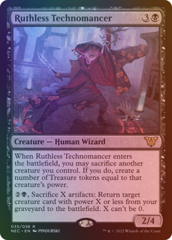 Ruthless Technomancer - NEC #35 | FOIL | NM | MTG - Image 1