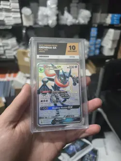 Pokemon TCG Greninja GX Full Art Sv56 2019 Hidden Fates Ace 10 Perfect Subs - Image 1
