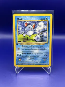 Pokemon TCG Marill 66/111 Neo Genesis 1st Edition English LP - Image 1