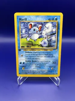 Pokemon TCG Marill 66/111 Neo Genesis 1st Edition English LP - Image 2