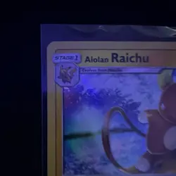 Pokemon Alolan Raichu SM Trainer Kit 30/30 Holo Uncommon Stage 1 110HP EN - Image 3
