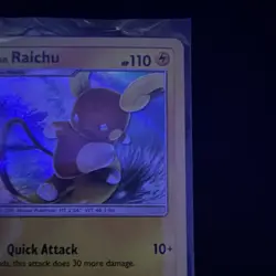 Pokemon Alolan Raichu SM Trainer Kit 30/30 Holo Uncommon Stage 1 110HP EN - Image 4