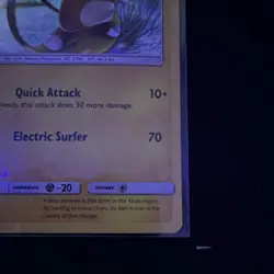 Pokemon Alolan Raichu SM Trainer Kit 30/30 Holo Uncommon Stage 1 110HP EN - Image 5