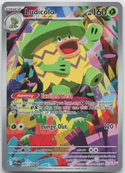 Ludicolo Illustration Rare ME02: Phantasmal Flames 095/094 Pokemon TCG - Image 1