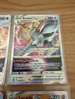 Pokemon Vstar Lot of 6 Arceus Shaymin Giratina Lucario Near Mint NM - Image 3