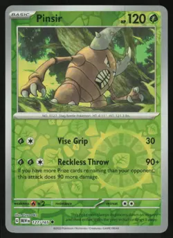 Pinsir 127/165 Uncommon 151 Pokemon Reverse Holo Near Mint - Image 1