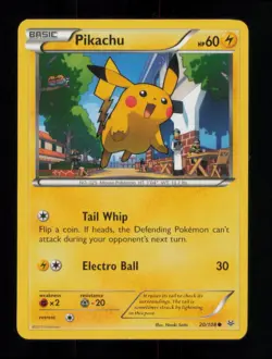 PIKACHU COMMON 20/108 LP POKEMON - Image 1