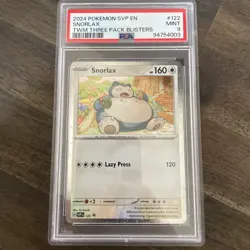 Snorlax Cosmos Holo 122 PSA 9 MINT Pokemon Promo TWM Blister - Image 1