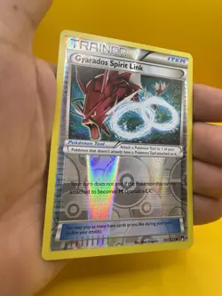 🪩GYARADOS SPIRIT LINK 101/122 Trainer Rev Holo POKEMON 2016 Breakpoint MINT🔥 - Image 2