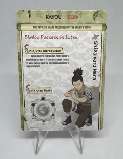 Naruto Kayou Eng Series 2 Card - Shikamaru Nara - NRSA02-SSR-021L3 NM - Image 2