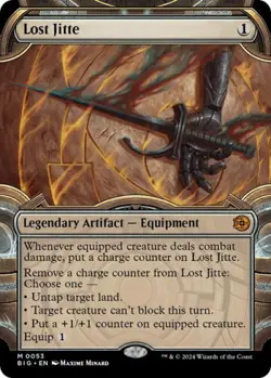 Lost Jitte (Showcase) - Near Mint MTG Outlaws of Thunder Junction: The Big Score - Image 1