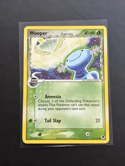 Pokemon TCG Wooper Delta Species EX Dragon Frontiers Card 71/101 Komiya LP - Image 1