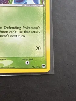 Pokemon TCG Wooper Delta Species EX Dragon Frontiers Card 71/101 Komiya LP - Image 4