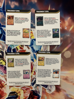 Pokemon Chaos Rising Trainer Tips Cards Art Set NM - Image 2