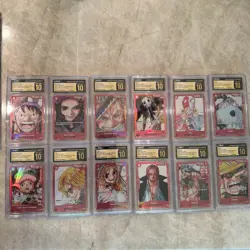 2023 One Piece EN Premium Card Film Red FULL Set (12) CGC 10 PRISTINE Luffy Nami - Image 1