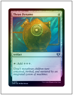 Thran Dynamo, Foil, Commander Masters, Magic the Gathering MTG NM - Image 1
